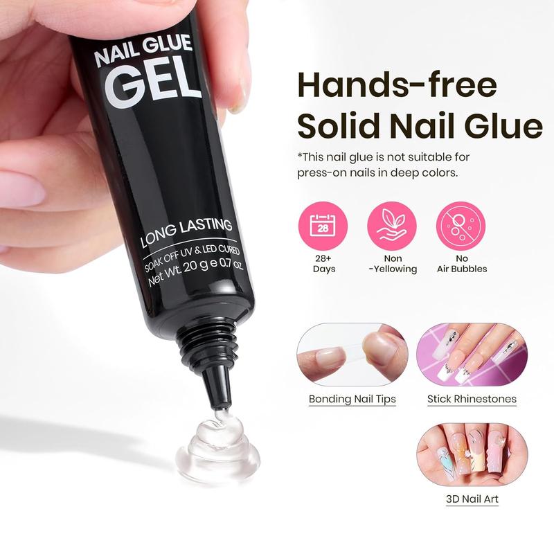 Beetles Tipex Instant Apex Nail Extension Tips Kit Almond/Coffin/Square/Oval/Stiletto/Squaoval Shape Thick Acrylic Nail Flat Nails Manicure Gel press ons Nail Art DIY Nails Art  Nail Glue Easter Nail Designs SpringVacation Nails newyearnewme valentinesday