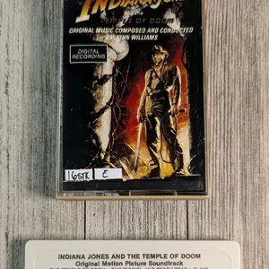 INDIANA JONES TEMPLE OF DOOM Tape Cassette Soundtrack 1981 PolyGram Records