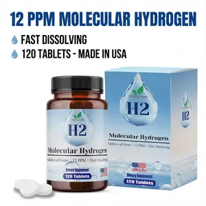 Vita PLynxera 12ppm Molecular Hydrogen Water Tablets with Magnesium & Antioxidants Vit B12 C E Resveratrol Fast Dissolving for On-The-Go Wellness