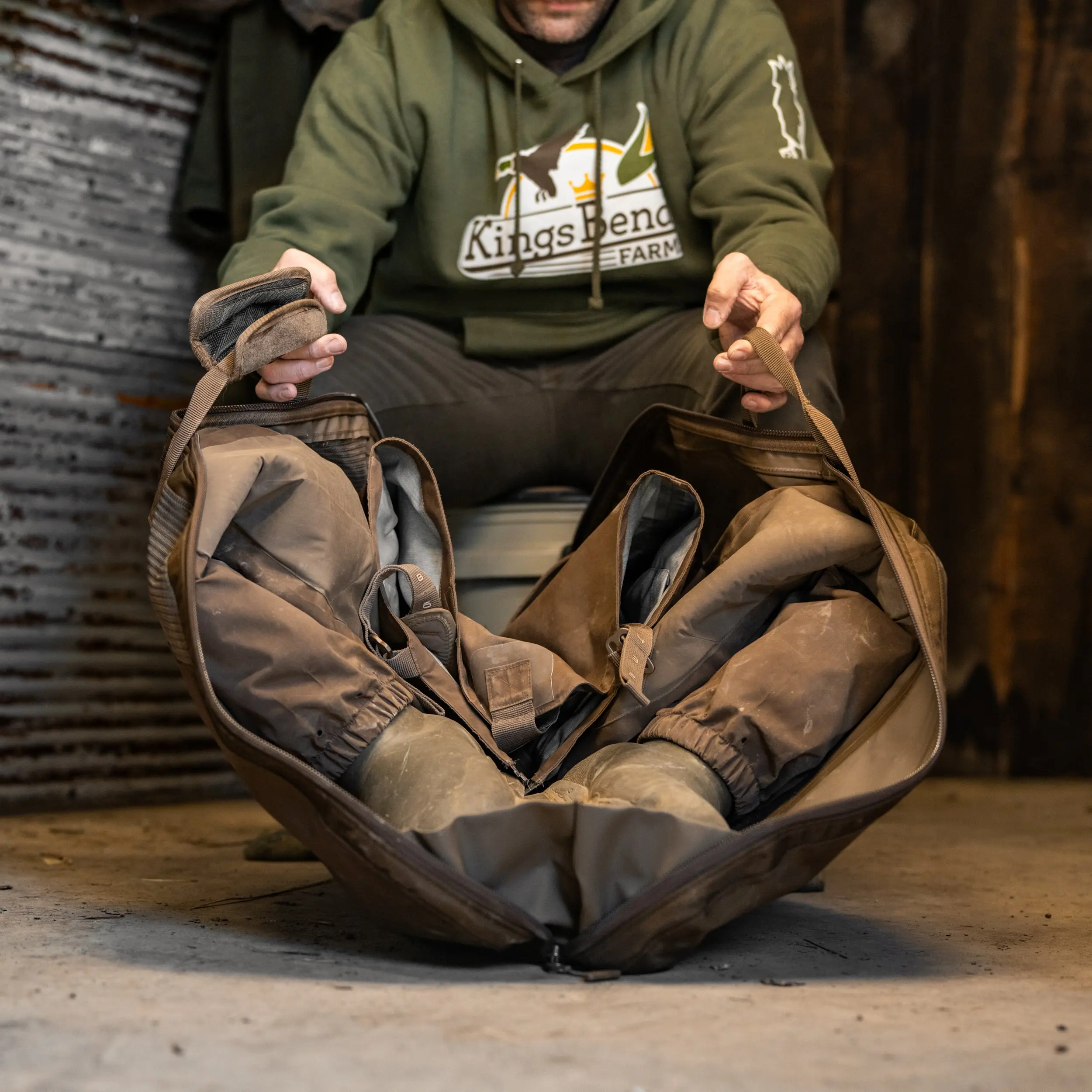 DB Wader Bag, Outdoor Fishing Accessory, Fishing Gear and Equipment for Hunters, Lightweight Design with Carry Handle