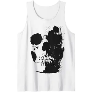 Skull Tank Top, Men Summer Tank Top
