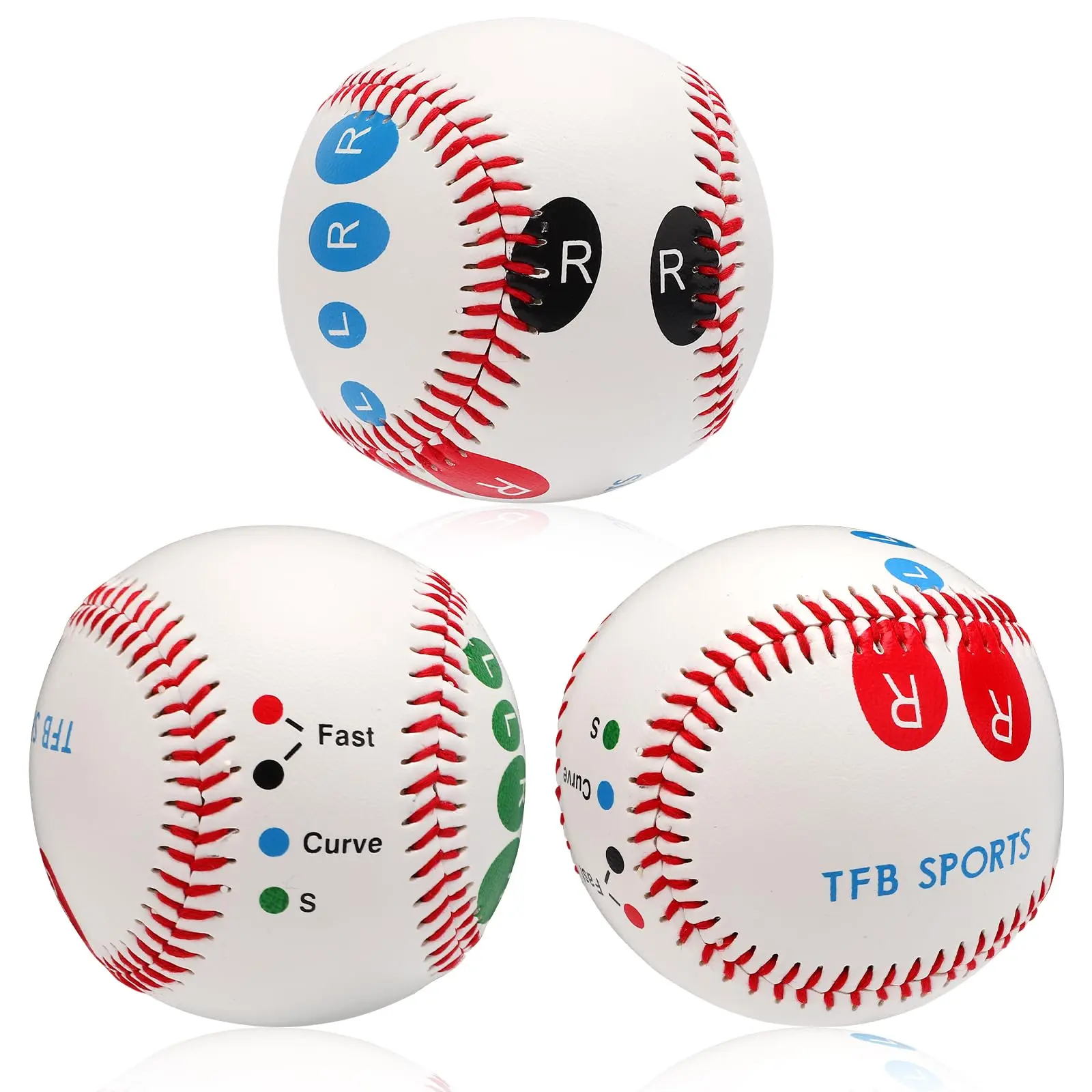 3 Baseball Pitching Grip Trainers  With Finger Placement Ball Throwing Equipment For Teenagers Beginners To Learn Multiple Grips