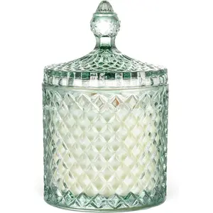 Lavender Vanilla Scented Candles, 14.8oz Large Wooden Wick Candle |  Soy Wax, 70H Long  | Non  | Clean , Big Candles for  Scented,  for Women & Men