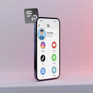 Social Pop - Digital Business Card - Tap to Share - iPhone & Android - Customize Accessibility for Businesses & Influencers