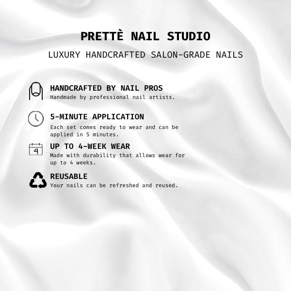 Prettè Nail Studio Amber Muse Press On Nails Medium Almond Nude Tortoise French Tips for Stylish Manicures