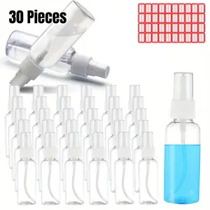 30 Pieces Spray Bottles 1oz 30ml Clear Empty Mini Spray Bottles Refillable Container Pocket Size Sprayer Set Essential Oils Travel Cleaning Makeup Bottles with 3pcs Funnels 40pcs Labels