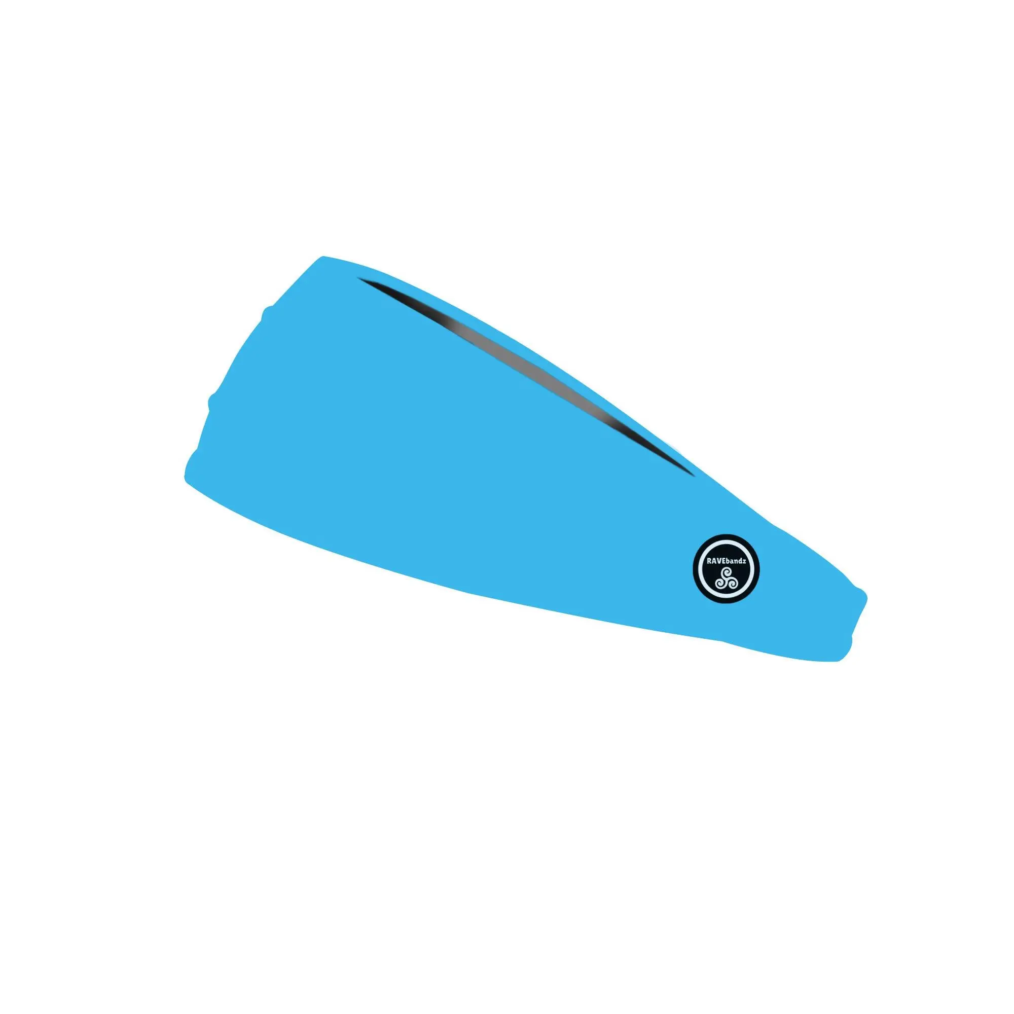 RAVEbandz The Pro - Wide Stretch Headband (Solid Carolina Blue)