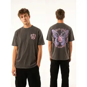 Tenaciti fly studio Tee Grey Pink wind breaker world tshirts book merch