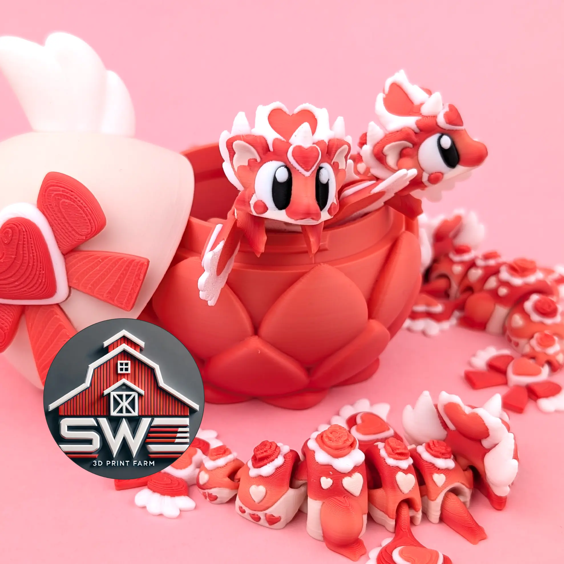 HeartSeeker Mini Dragon with Cute Egg - Perfect for Fantasy Lovers & Gift Collections