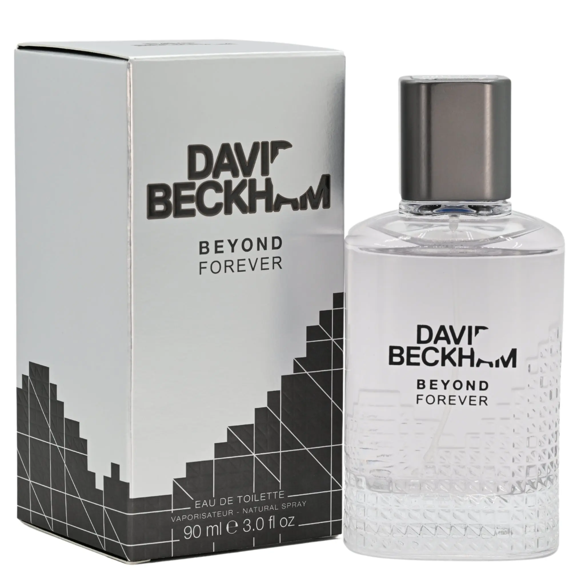 David Beckham Beyond Forever Masculine Men's Eau de Toilette Fragrance (3.0 fl oz) - Bottle-Shaped, Boxed, Aromatic Bergamot & Nutmeg Top Notes, Everlasting Bud Base Notes, New in Box, Single Item, Fragrances, Bottle-Shaped Men's Fragrance