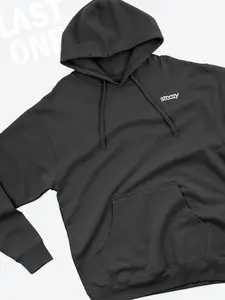 Black Steezy Logo Left Chest Hoodie (XS)
