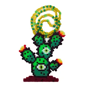 Subtronics x Kandies World -  Cyclops Deserts Cactus Perler Necklace