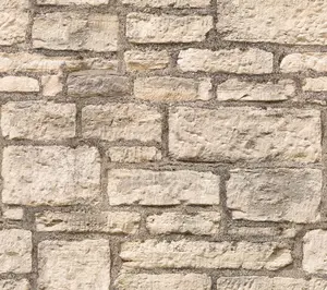 Beige Brick Wallpaper Peel and Stick Rustic Farmhouse Faux Brick Textured Wallpaper 3D Stone Contact Paper Antique Weathered Stone Wall Paper Vinyl for Kitchen Backsplash 17.5"x80"