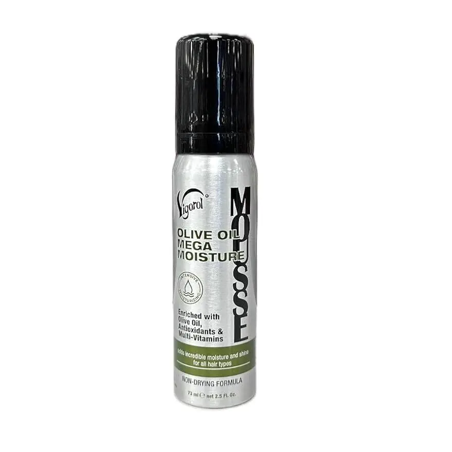VIGOR0L Olive Oil Moisture Mousse, 2.5 OZ, Travel Size Compact Hydrating