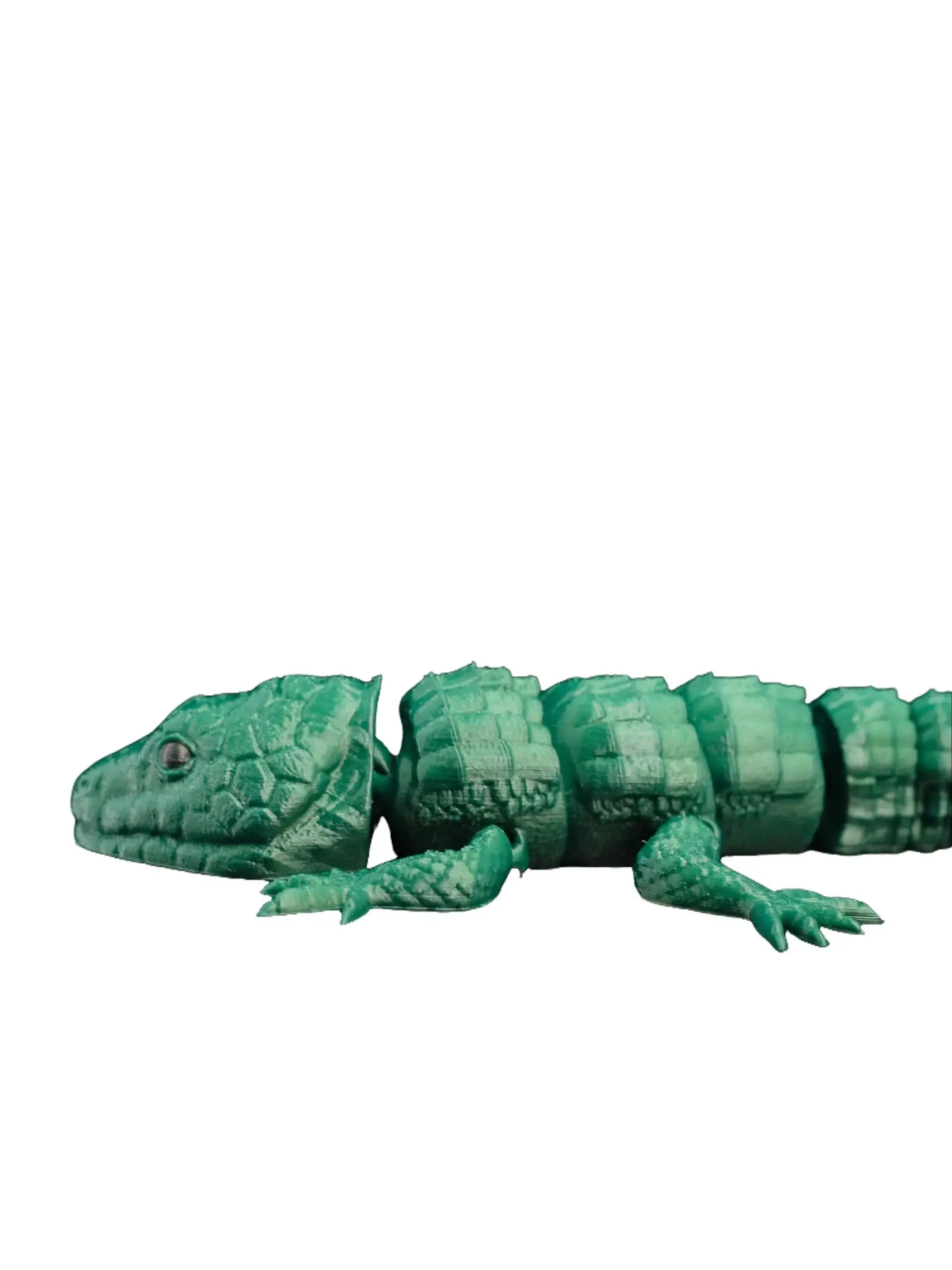 STLFLIX Articulated Lizard Figurine - 3D Printed, Flexible, Lightweight Fidget Creature with Tail, Home Decor Ornaments for Shelf, Ideal Gifts