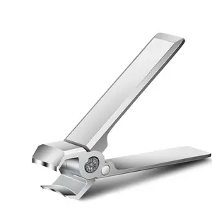 Stainless Steel Nail Clipper, Wide Jaw Nail Clipper, Manicure Cutter, Thick Hard Toenail Fingernail Scissors Trimmer Tool