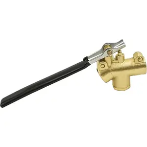 1/4" Carpet Cleaning Wand Angle Valve, Brass Angled Flow Control Valve for Carpet Extractor Upholstery Wand, Angle Valve Handle for Carpet Cleaner
