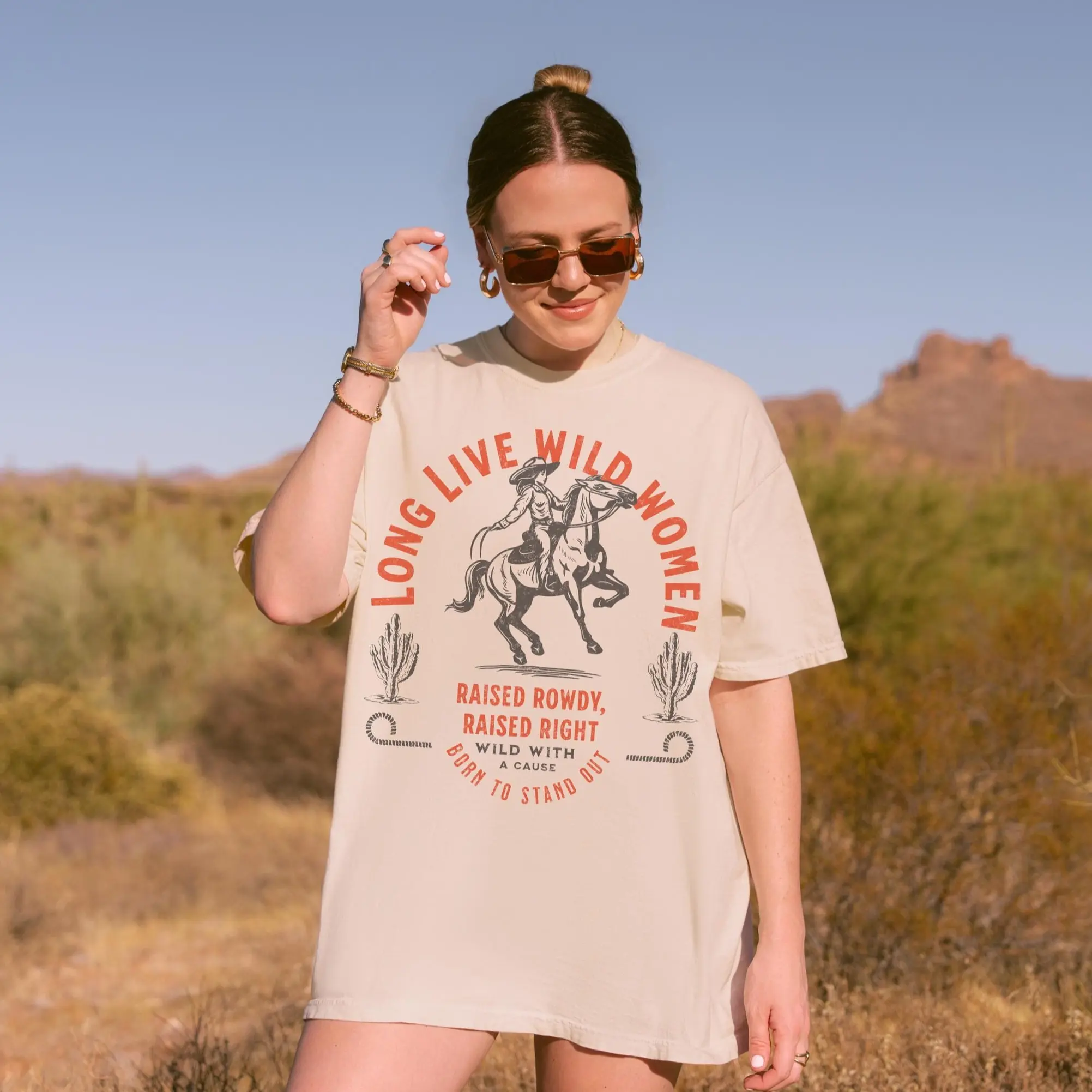 Long Live Wild Shirt, Womens Rights Vintage Shirt, Western Grunge Cowgirl, Resist Feminist Graphic Crewneck, Freedom TShirts