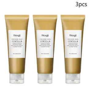3pcs Centella Asiatica Facial Cleanser, Facial Wash, 2-in-1 Moisturizing & Oil Control! Hyaluronic Acid for Deep Hydration, Refreshing Non-Tightening Formula, Unisex Daily Cleansing