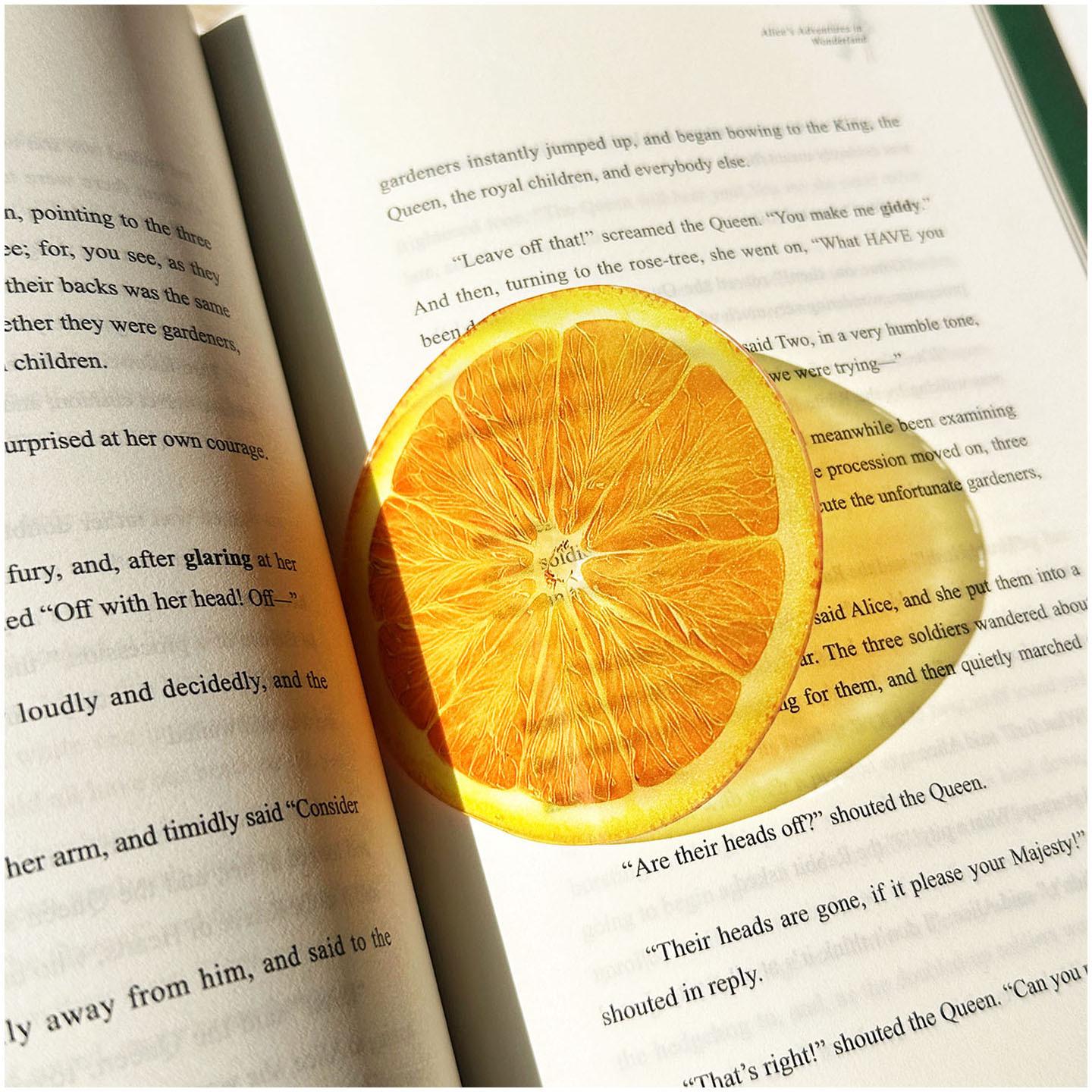 Sunny Fruit Acrylic Bookmark Set – Mother’s Day & Book Lover Gift