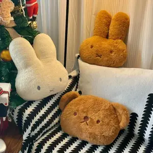 Kawaii Miffy Cute Room Decoration Doll Ornaments Pillows Comfortable Soft Sleeping on The Bed Sofa Cushions Gift Toy for Girl