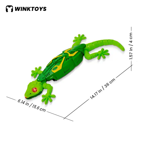 Product Introduction of Wall Crawler Gecko, Winktoys Remote Control Toy, Electric Lizard Toy with LED Glowing Eyes, 360&deg; Spin, Animal Toy, Fun Indoor Toy, Gift Idea, Party Toy, Cool Gifts, Family Fun,Christmas 0
