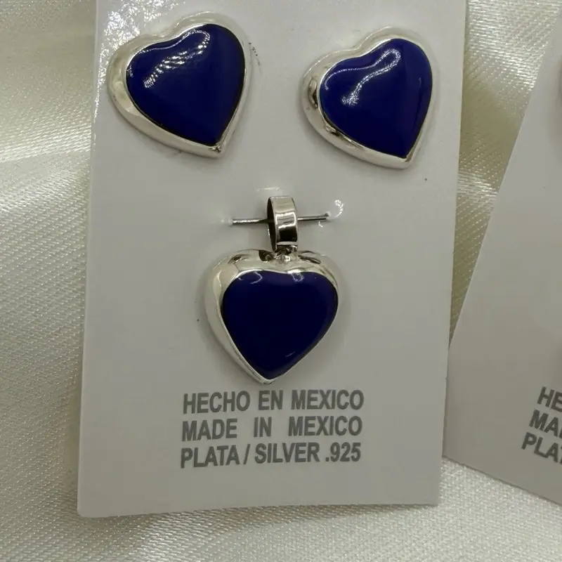 .925 Silver Lapis Lazuli Jewelry Set
