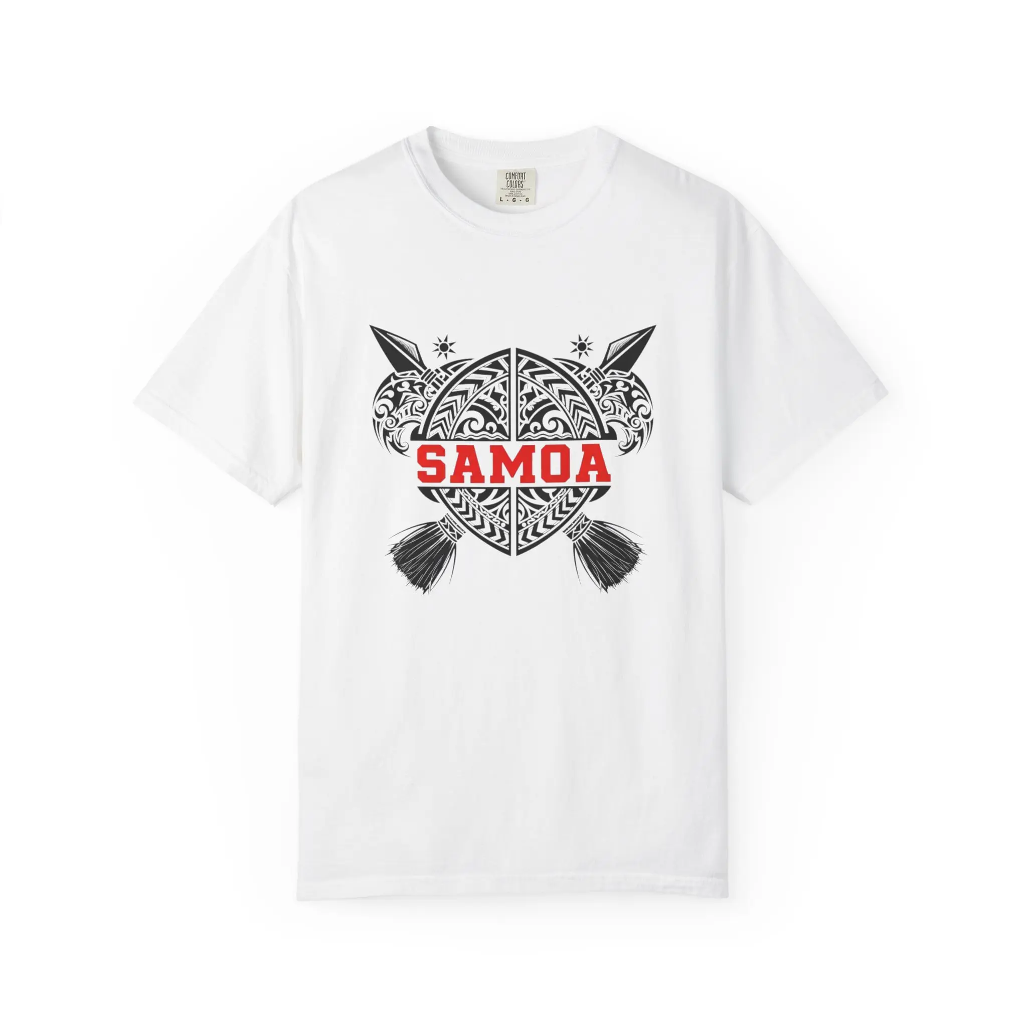 Samoa Polynesian Shield Tee | Samoan Tribal Pattern T-Shirt