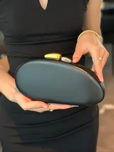 Women's Evening Clutch Bag, Irregular Handbag, Elegant Party Purse, Pebble Shape, Fashion Chain Shoulder Bag, Ideal Gift for Weddings, Christmas, Birthdays, Elegant Stylish Purse