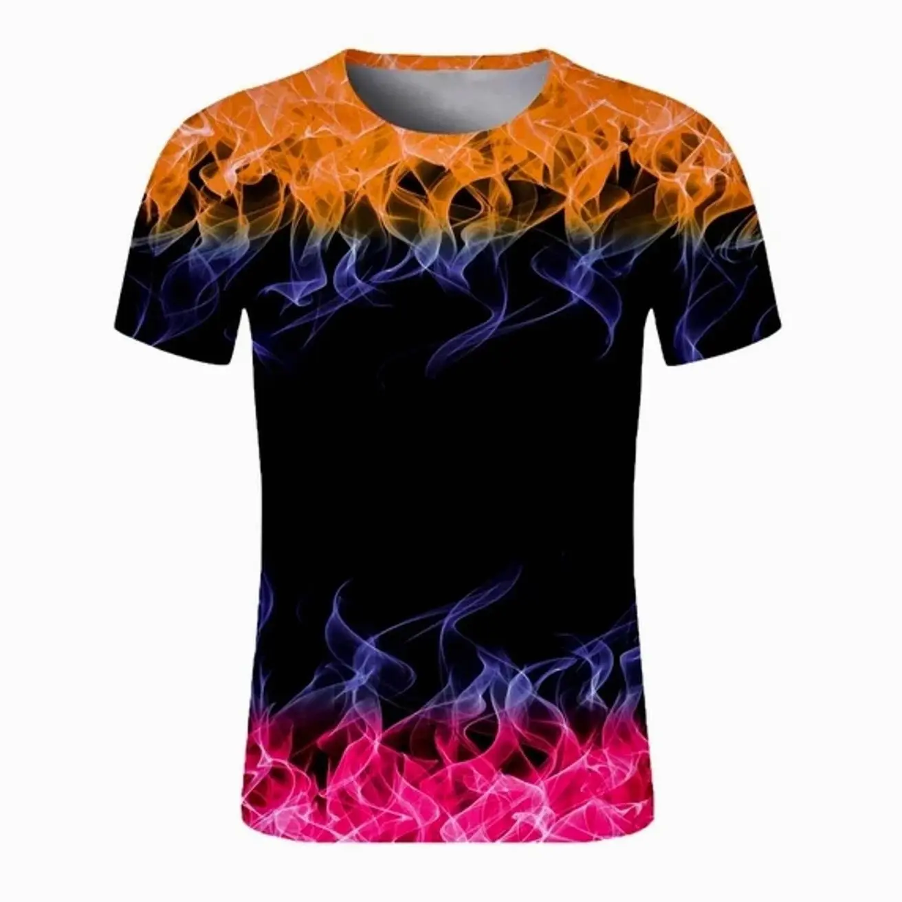 Men's 3D T-Shirt, Short Sleeve Casual Summer Tee, Lightweight Beach Vacation Shirt