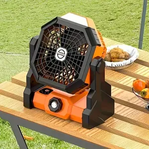Portable LED Camping Fan, USB Rechargeable Portable Desktop Fan, Outdoor Activities Fan for Camping, Picnics, Parties