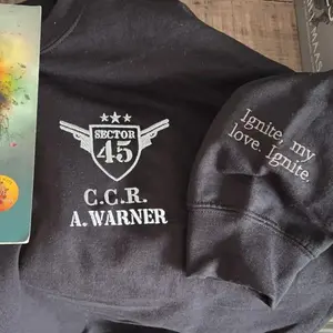 Shatter Me Embroidered Sweatshirt, Aaron Warner Hoodie, Sector 45 CCR Uniform, BookTok Fantasy Merch, Bookish Gift for YA Fans