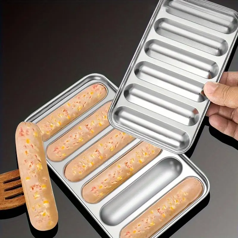 Stainless Steel Sausage Mold - Standard Specialty Kitchen Utensil with Roasting Grinder, Suitable for Steaming Ham Sausages and Making Hot Dogs