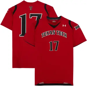 Texas Tech Red Raiders Team-Issued #17 Red Jersey from the Athletics Program - Size M