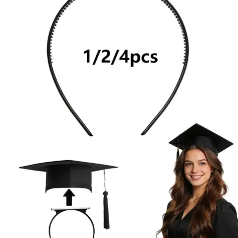 Graduation Cap Liner Headband, Plastic Headband, Commencement Headbands, Secure Fit Design for Women & Students, Essential Accessory for Stylish Hairstyles & Ceremonial Occasions
