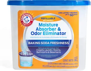 Fragrance Free Refillable Moisture Absorber and Odor Eliminator  oz.Tub