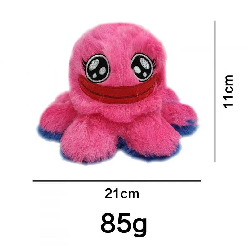 2-in-1 Reversible Octopus Plush Huggy Wuggy & Kissy Missy Poppy Playtime Stuffed Toy for Kids Fans