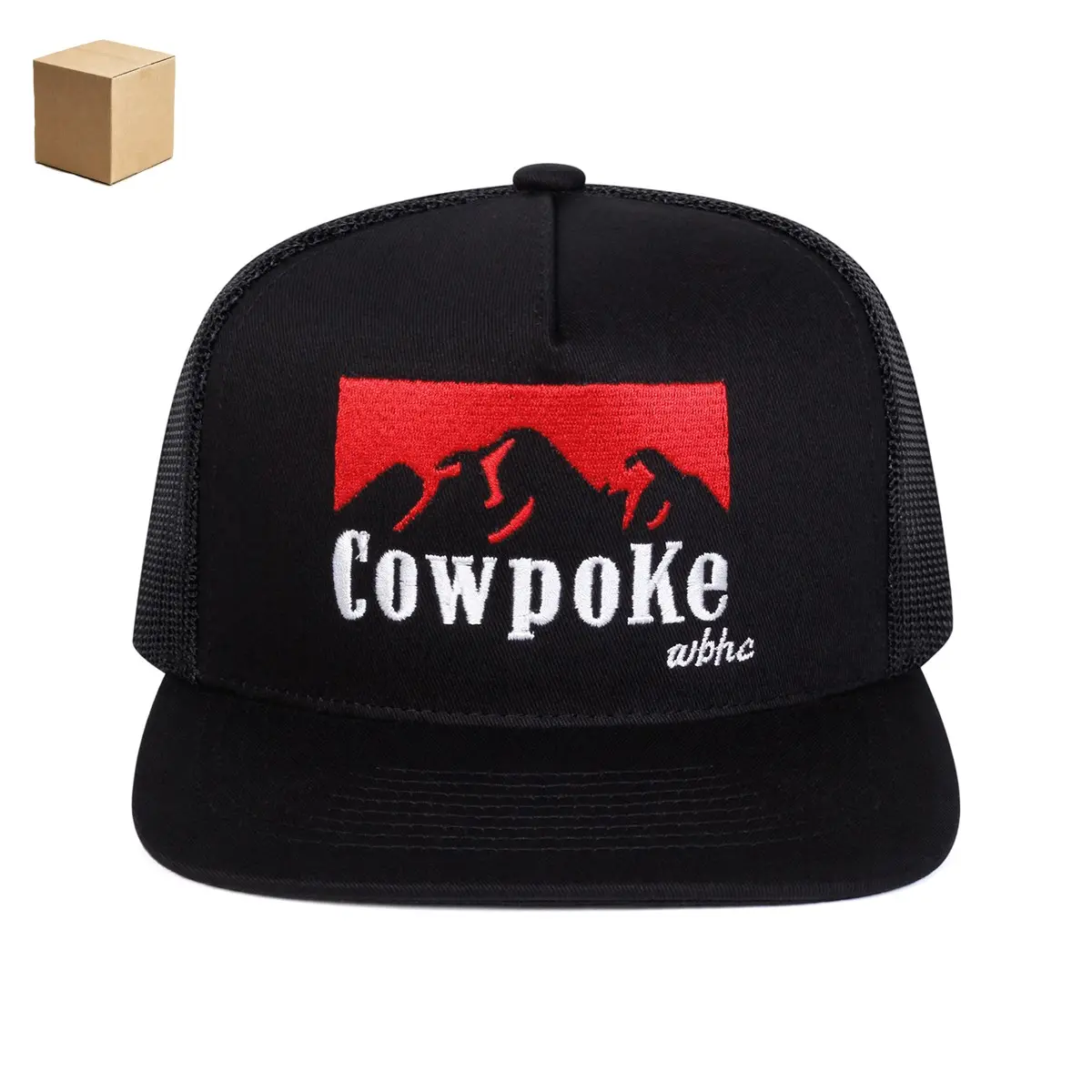 COWPOKE 3D Embroidery Trucker Hat | Adjustable & Sun-resistant, Great for Street Look, Surfing & Trips