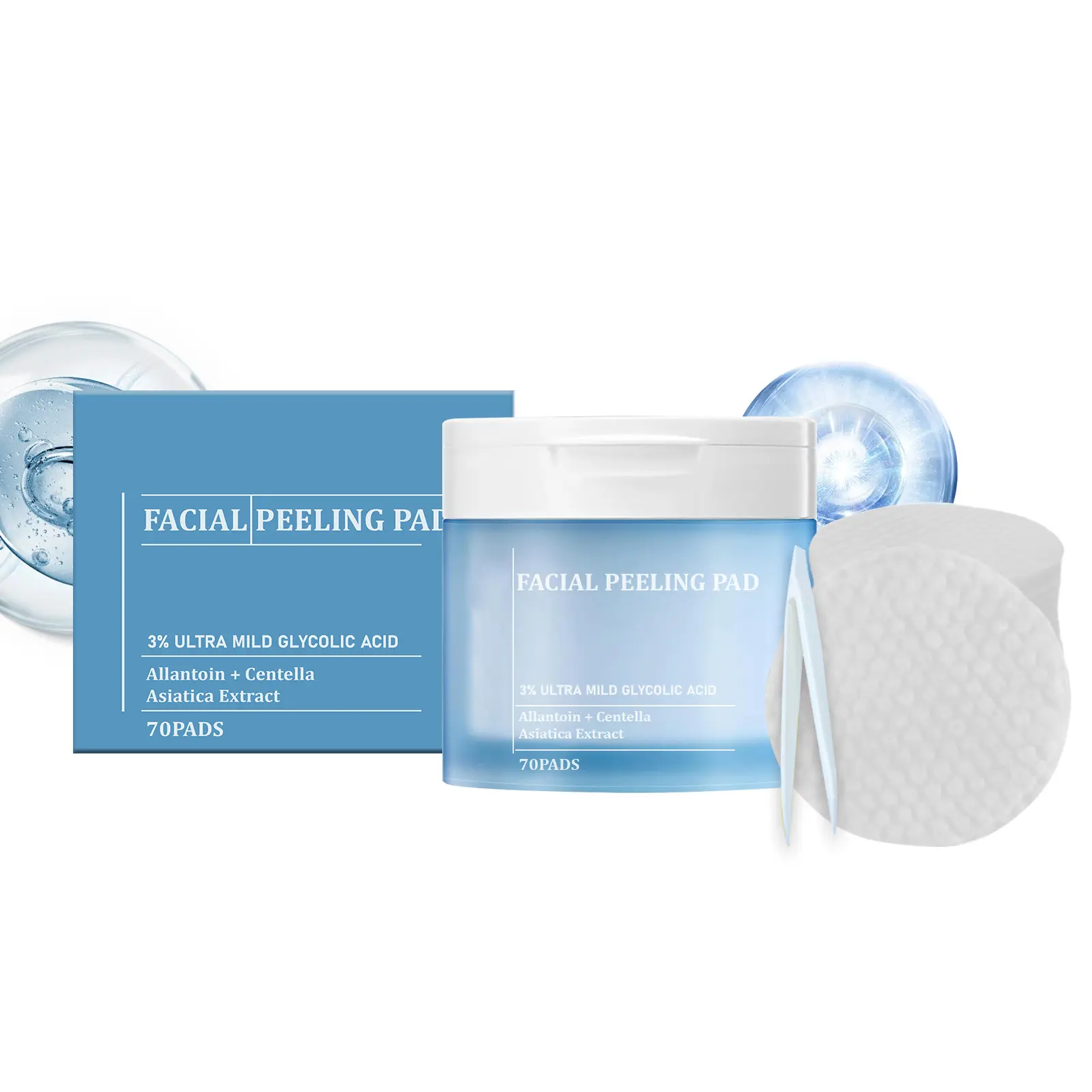 Salicylic Acid Care Cotton Pads - Daily Gentle Skin Cleansing, Smooth Hydrating Facial Skincare Tools