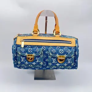 Pre-owned Louis Vuitton RL Neo Speedy monogram denim handbag 22474077