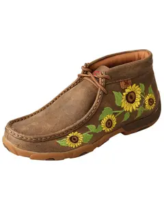 Twisted X Women's Sunflower Chukka Driving Shoes Moc Toe - Wdm0128