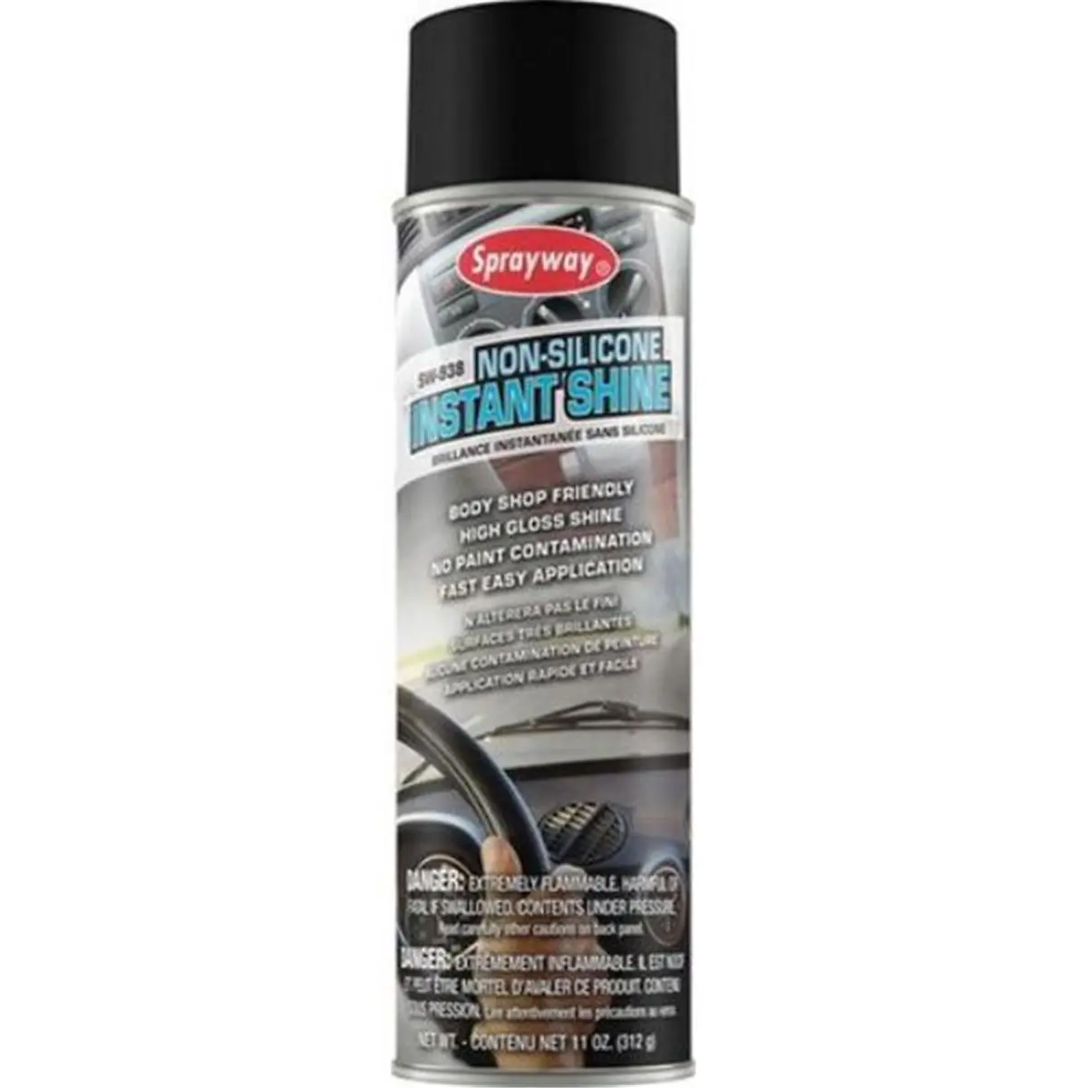 Sprayway  20 oz Non-Silicone Auto Care Instant Shine, Clear