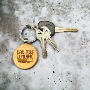 Dad Joke Loading Keychain