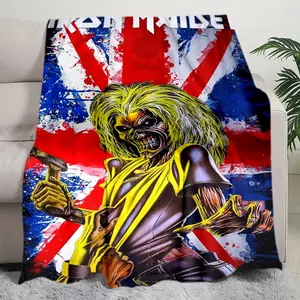 Iron Maiden (13) Printed plush blankets are suitable for all seasons, soft and comfortable for sofas, mattresses, offices, outdoor use, camping, travel, and home use. Perfect for Black Friday