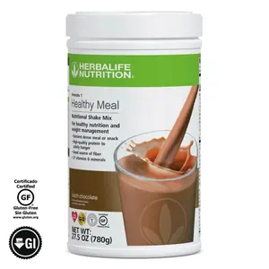 Herbalife Formula 1 Healthy Meal Nutritional Shake Mix Dutch Chocolate 750g Gluten Free Daily Nutrition Wellness Routine with Essential Vitamins & Minerals Protein Blend from Soy and Dairy Sources - Flavor - Taffy, Beverage