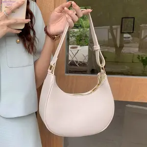Women's 2026 Spring Summer New Underarm Purse Shoulder Bag - Minimalist Half-Moon Hobo & Baguette, Textured Slim Versatile Crossbody, Ideal for Daily Commute, Shopping; Bags for Women Purses,summervibes
