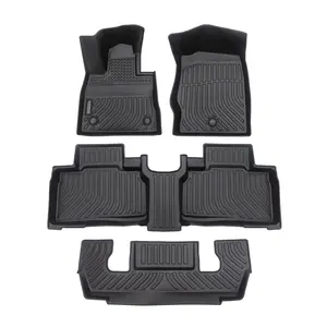 KELCSEECS Ford Explorer 6p 20-25 / 7p 11-14 & 15-19 Floor Mats & Cargo Liners All-Weather TPE Front & Rear Row & Trunk Mats  Accessories Non-Slip Custom Fit Waterproof Easy Clean Eco-Friendly Safe Durable 3D Laser Scans