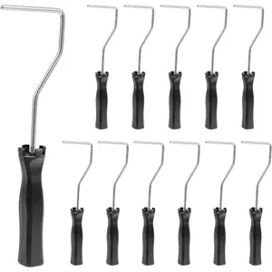 VEVOR 18 Inch Paint Roller Frame, 12 - 18 in Adjustable Frame with Marked Scale, Lightweight Painting Supplies for Wall House Homes, Metal Roller Tool for Large - Scale Painting Projects, Blue SilverVEVOR Super Brand Day