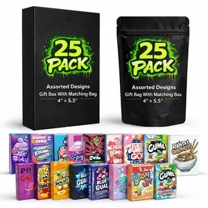 25 Pack Assorted Designs Gift Box With Matching Bag 4” x 5.5” 25 Pack Assorted Designs Gift Box With Matching Bag 4” x 5.5”