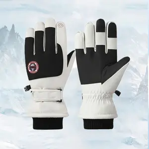 Winter Warm Ski Gloves, Windproof Waterproof, Fleece Lined Thickened, Unisex Outdoor Cycling Gloves, Men and Women, Ideal for Skiing, Cycling, Hiking and More Outdoor Sports